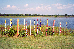 Art sticks created by Judson College students