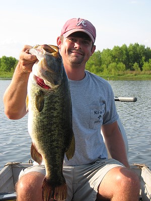 Stephen with another big bass...08