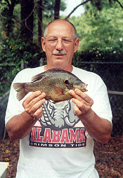 Larry Daw from Satsuma with a 2 lb 12 oz shellcracker from Donavan Lake, June, 04