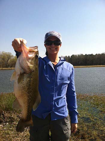 Liz's big bass