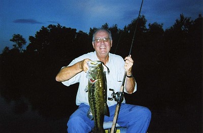 Manager Wilson with big Club bass